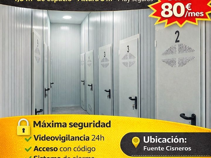 Trastero de alquiler en Alcorcón con Alarma