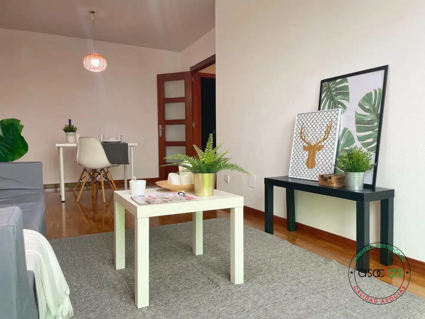 Living room of Flat for sale in Gijón   with Heating, Parquet flooring and Storage room
