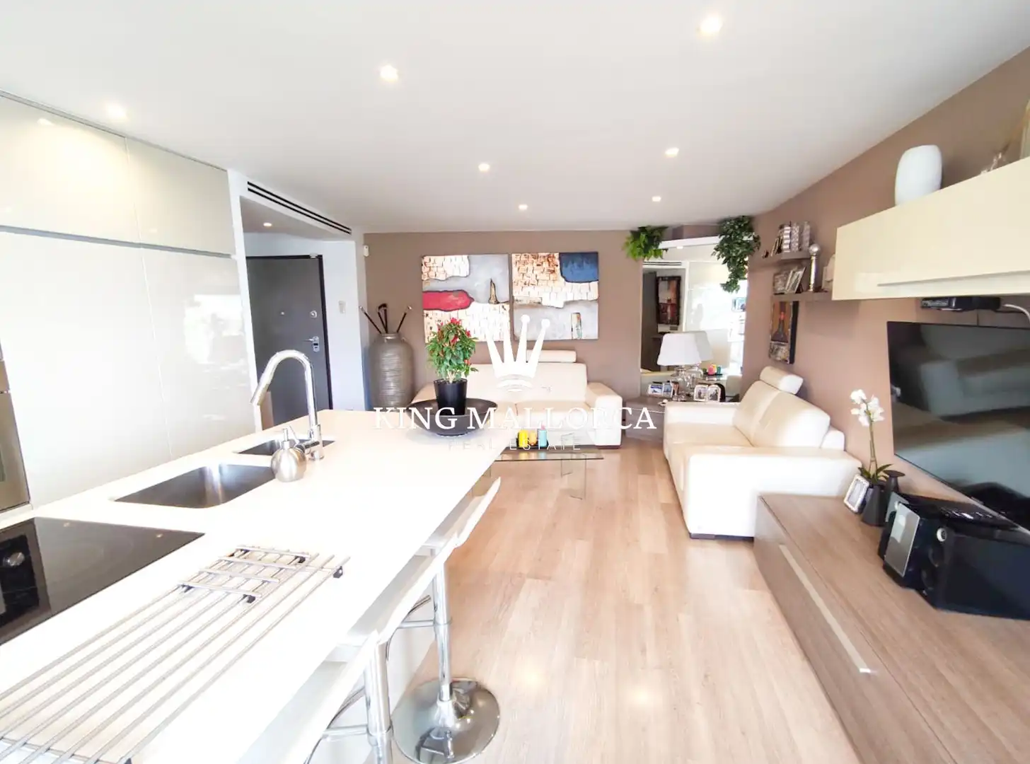 Wohnzimmer von Wohnungen zum Verkauf in Calvià mit Klimaanlage, Heizung und Terrasse