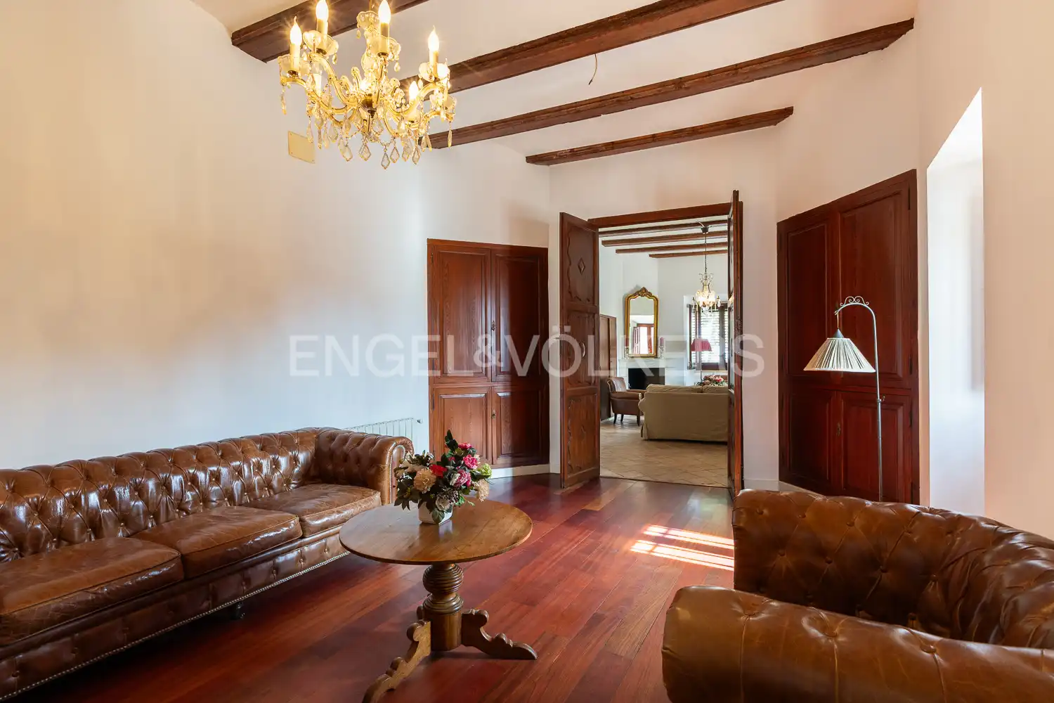 Sala de estar de Casa o chalet en venta en Manuel con Aire acondicionado, Calefacción y Parquet