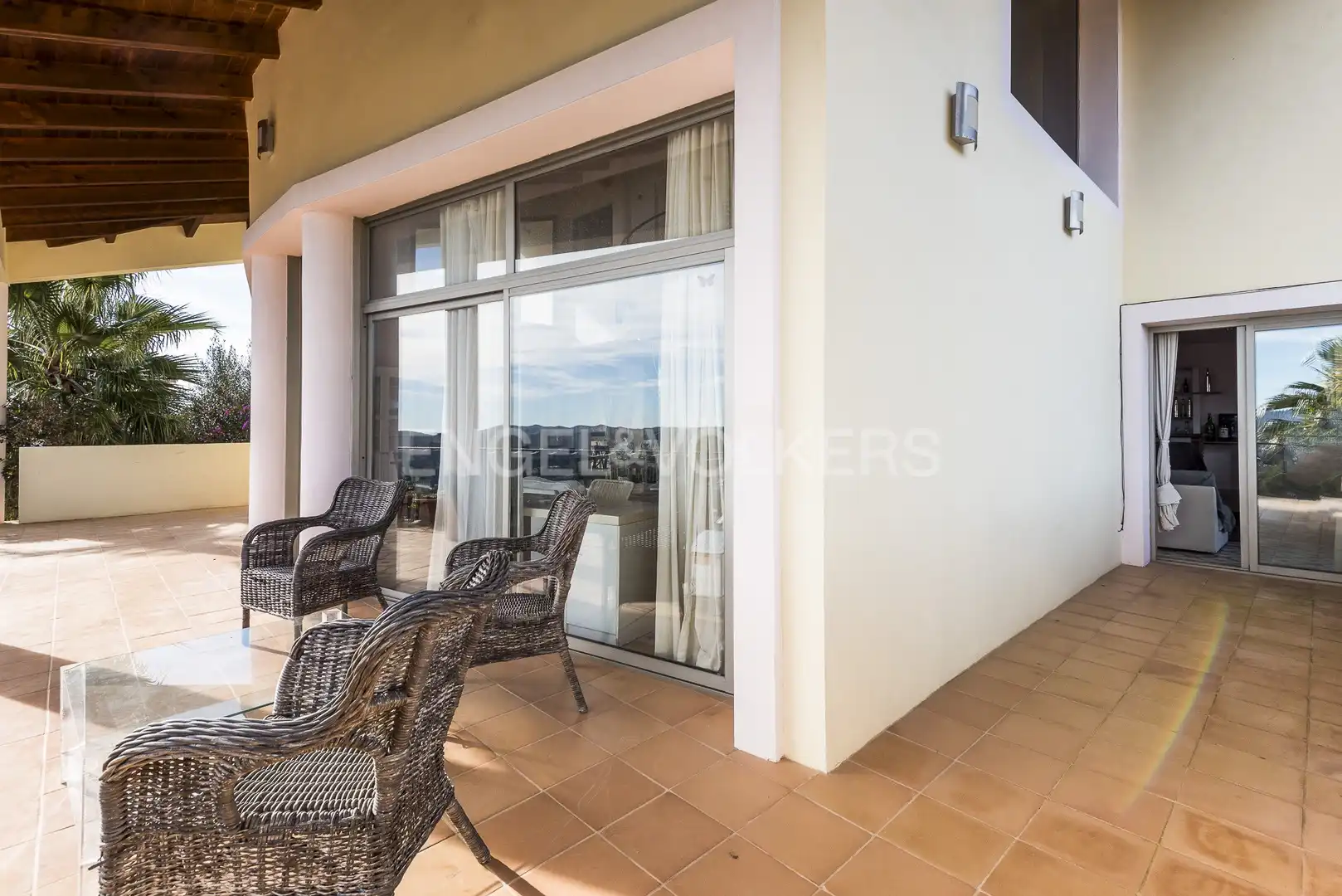 Terraza de Casa o chalet de alquiler en Olivella con Aire acondicionado, Calefacción y Jardín privado