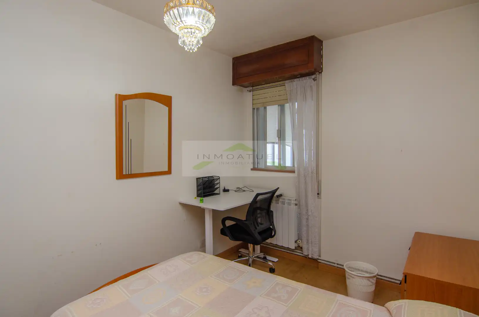 Schlafzimmer von Wohnung zur Miete in A Coruña Capital  mit Heizung, Parkett und Terrasse
