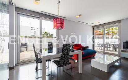 Living room of Single-family semi-detached for sale in Rafelbuñol / Rafelbunyol  with Air Conditioner, Heating and Terrace