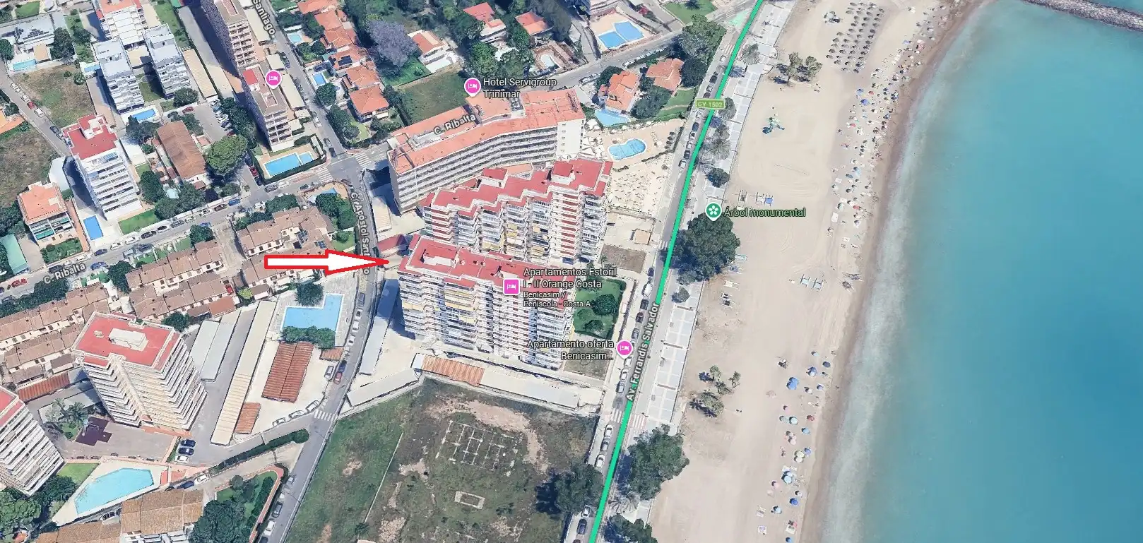 Exterior view of Apartments for sale in Benicasim / Benicàssim  with Private garden, Terrace and Community pool