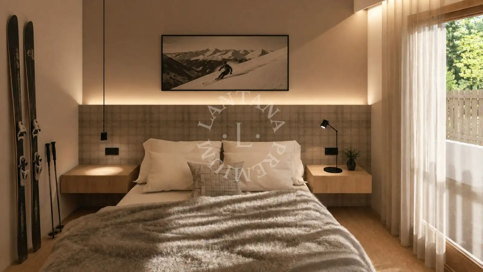 Bedroom of Flat for sale in Naut Aran  with Air Conditioner, Heating and Terrace