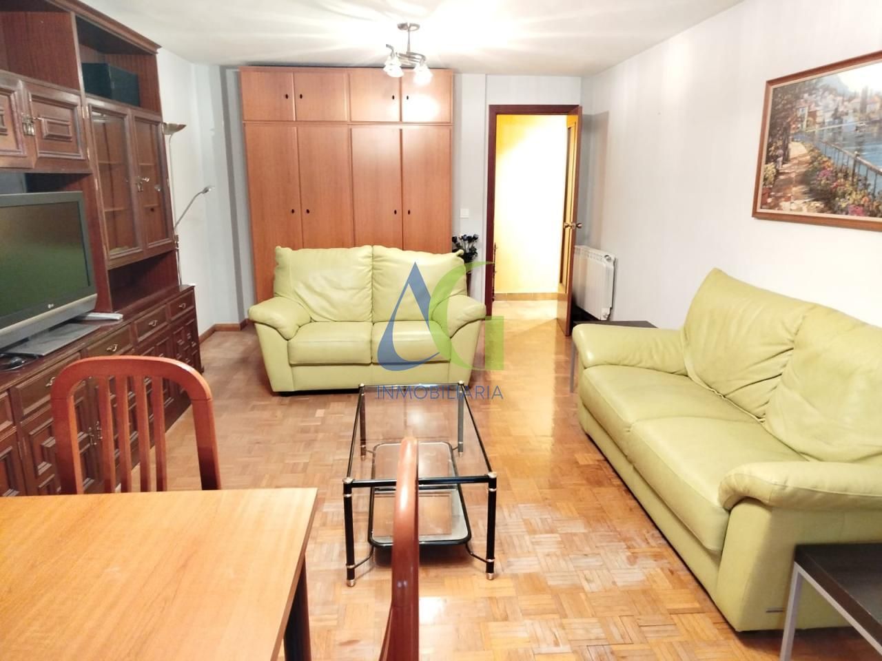 Living room of Flat for sale in Villaquilambre  with Heating, Parquet flooring and Storage room