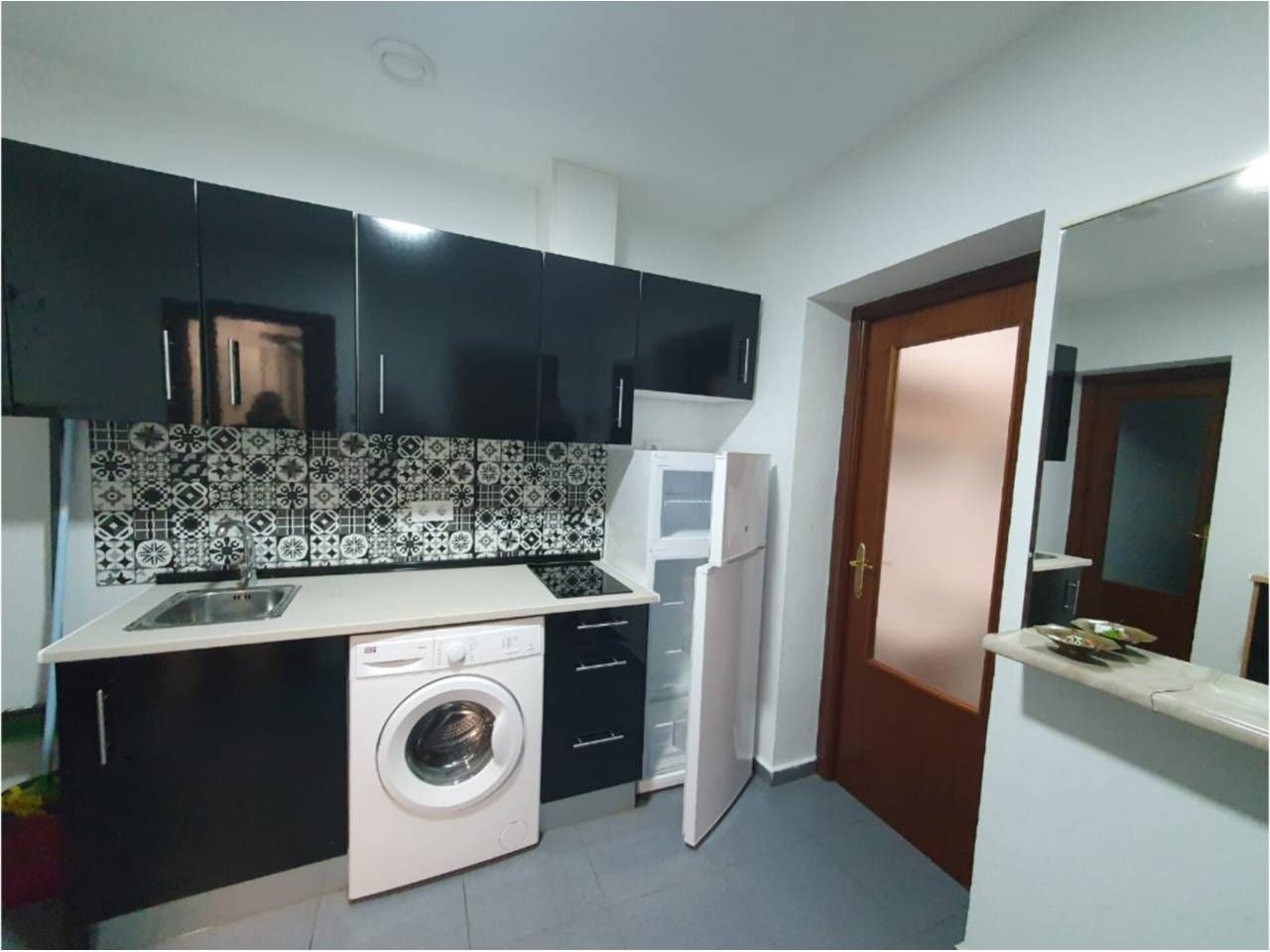 Kitchen of Flat to rent in Badajoz Capital  with Air Conditioner, Furnished and Balcony