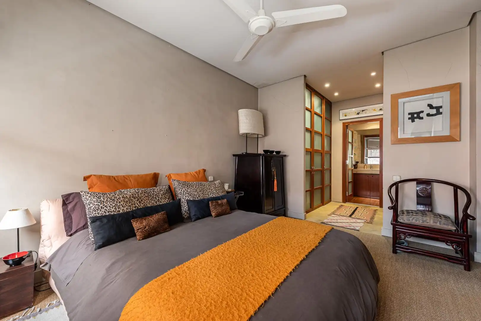 Schlafzimmer von Wohnung zum Verkauf in Madrid mit Klimaanlage und Abstellraum
