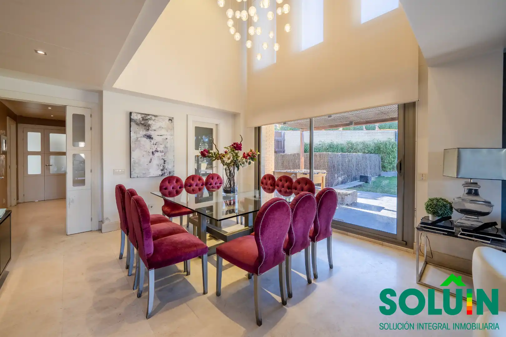 Dining room of Houses for sale in Pozuelo de Alarcón  with Air Conditioner, Heating and Private garden