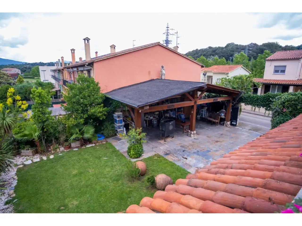 Terrassa de Casa adosada en venda en Argelaguer amb Jardí privat i Piscina