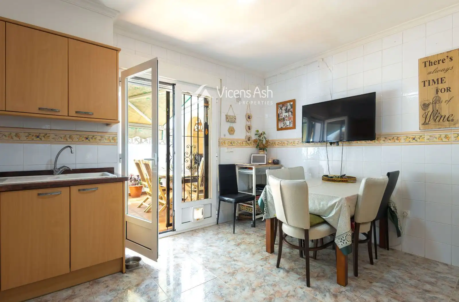 Cocina de Apartamento en venta en Jávea / Xàbia con Jardín privado y Terraza