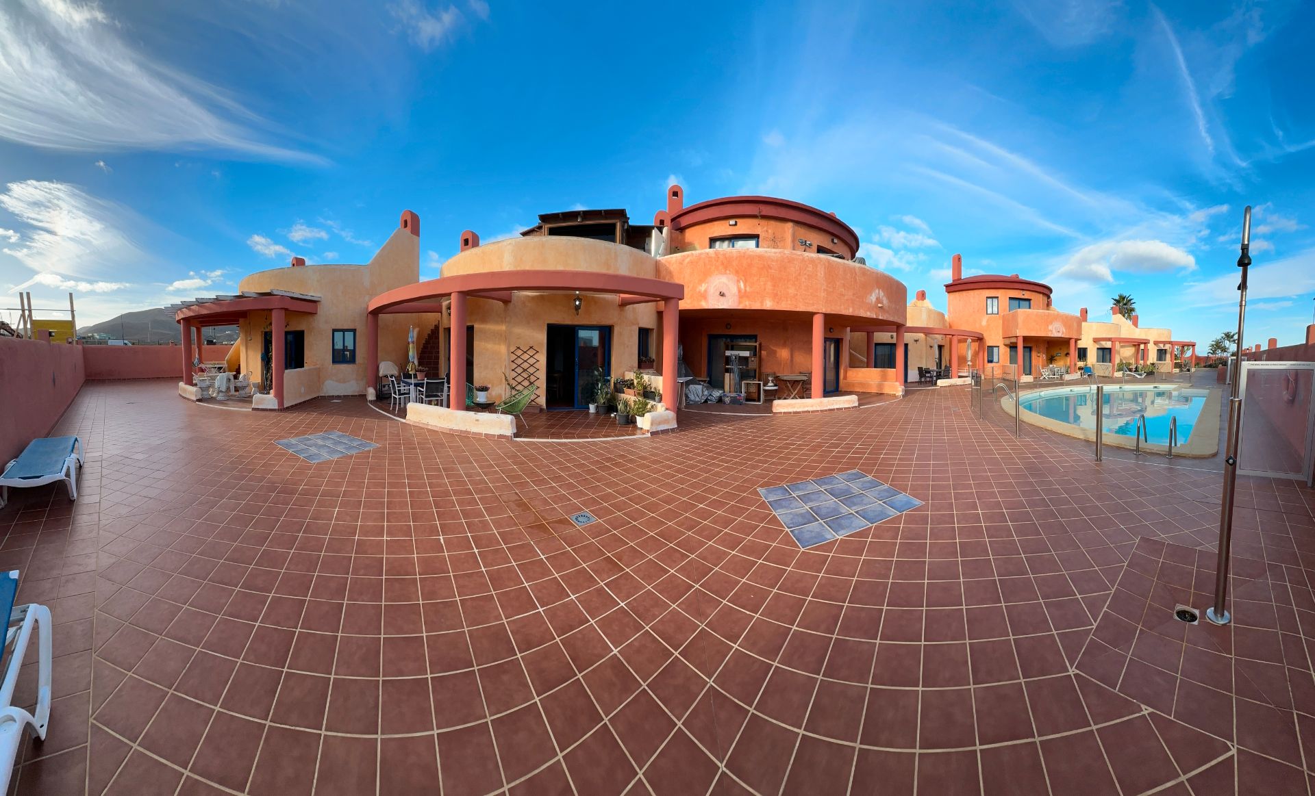 Terrace of Single-family semi-detached for sale in La Oliva  with Terrace, Furnished and Oven