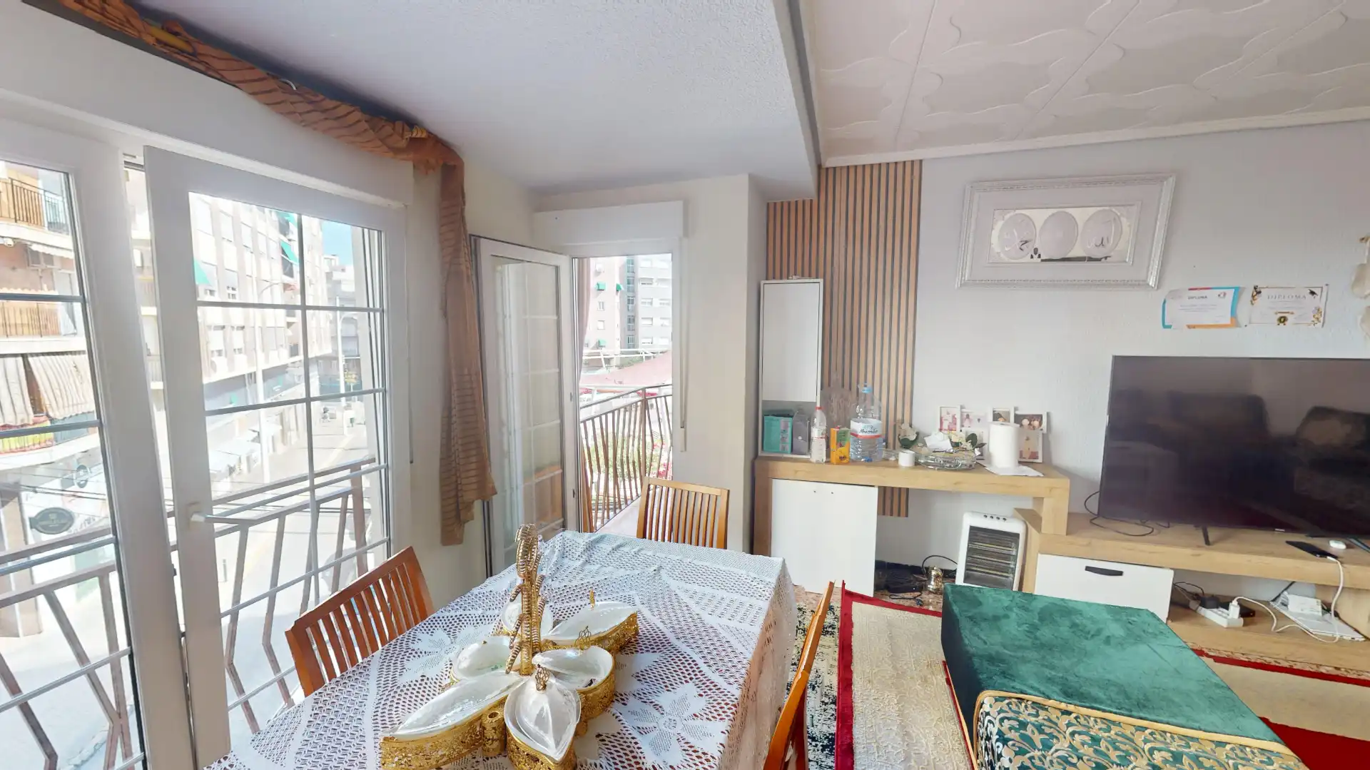 Comedor de Piso en venta en Elche / Elx con Amueblado, Lavadora y Balcón
