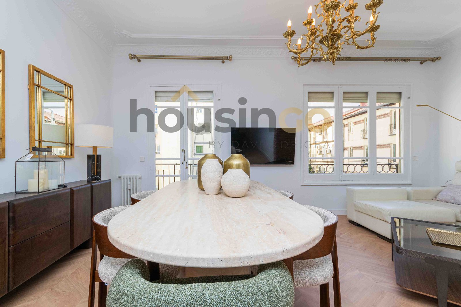 Exterior view of Flat for rent in  Madrid Capital  with Air Conditioner, Heating and Terrace