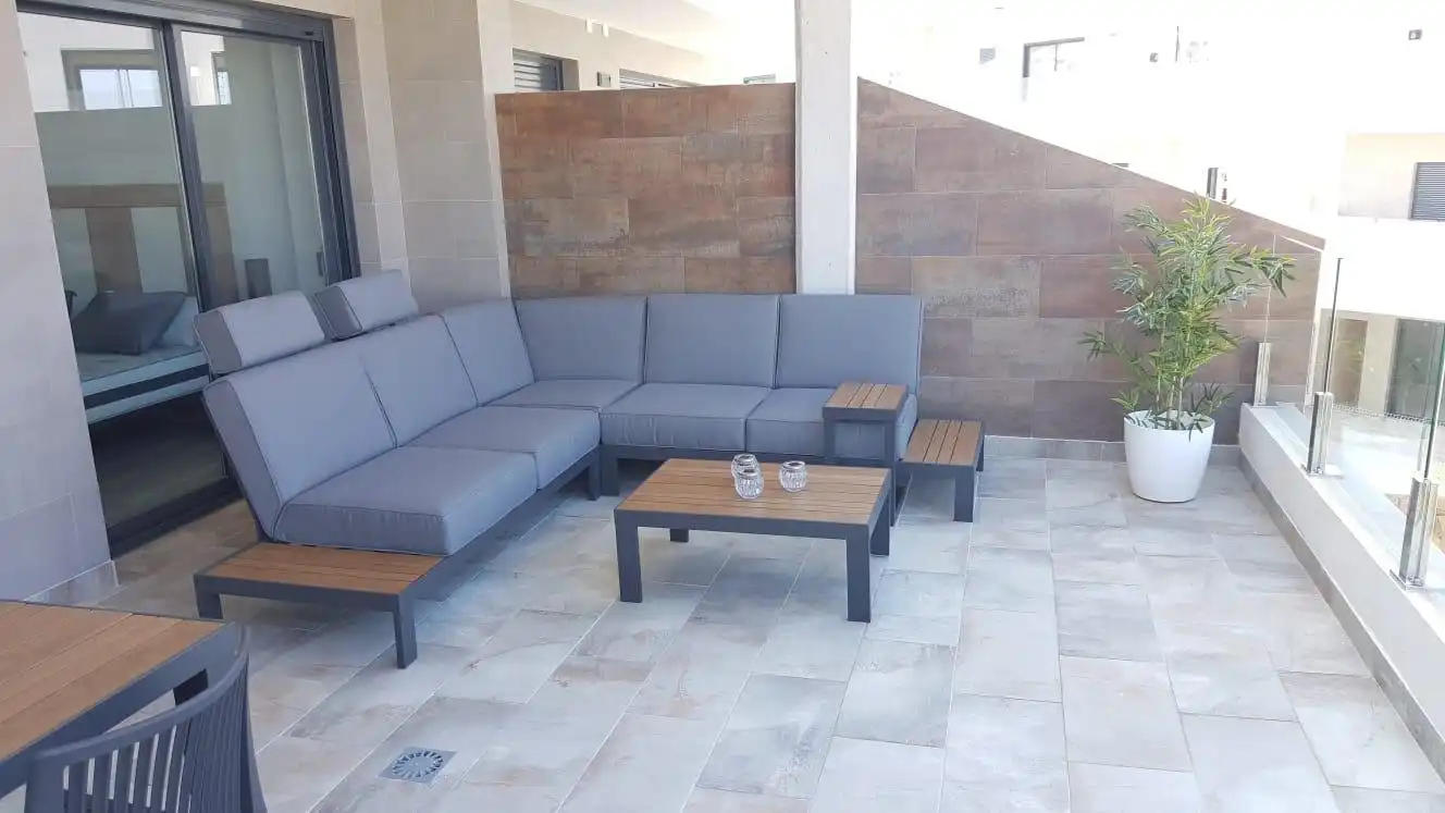 Terrace of Duplexes for sale in Finestrat  with Air Conditioner, Heating and Private garden