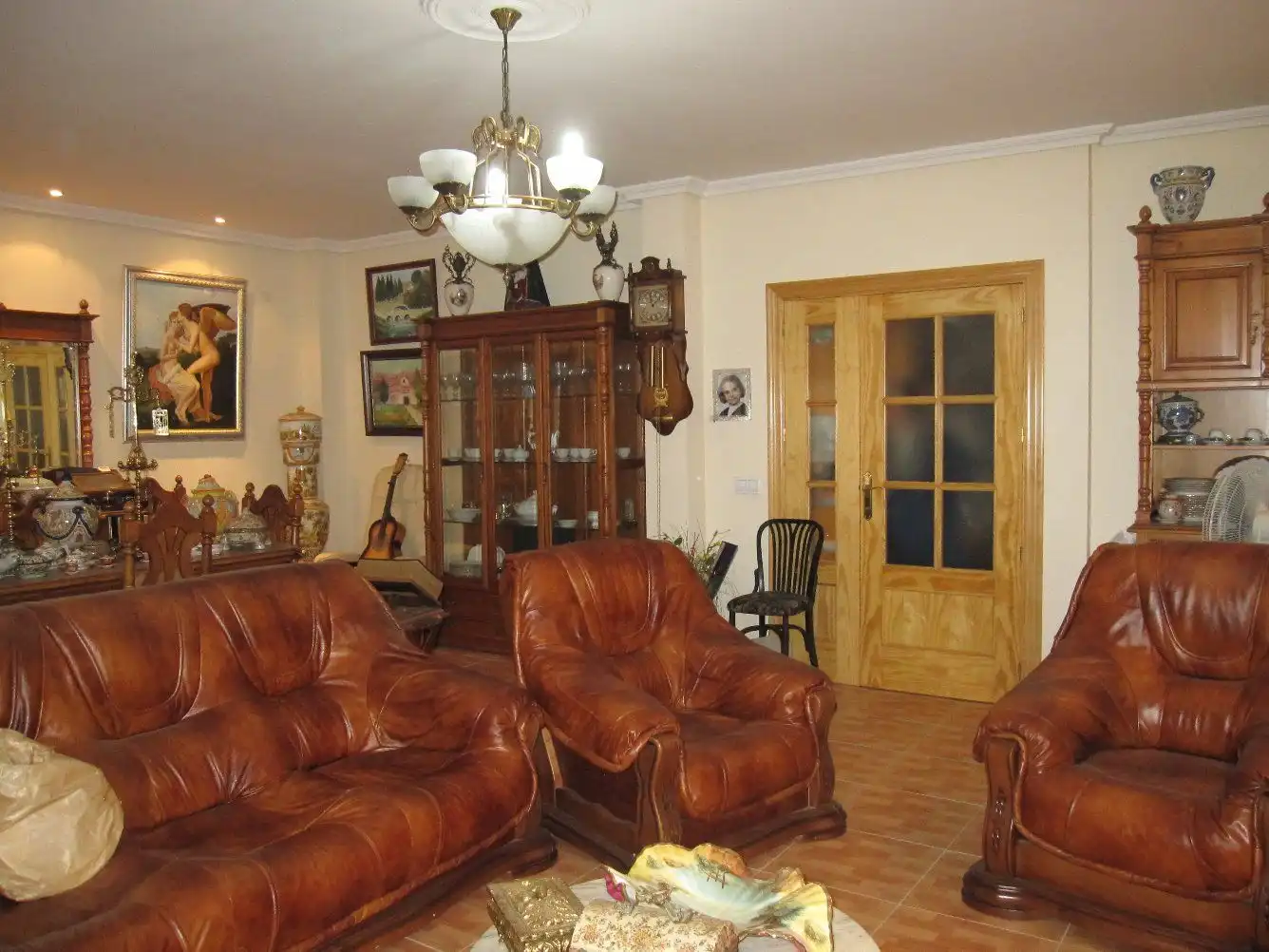 Sala d'estar de Casa o xalet en venda en Ciudad Real amb Aire condicionat, Terrassa i Forn
