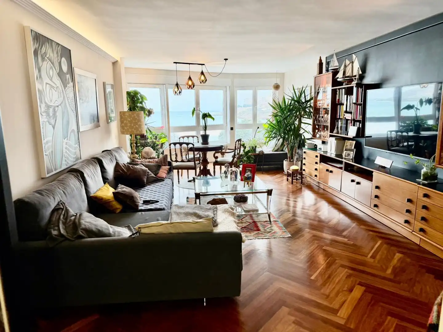 Sala d'estar de Pis en venda en A Coruña Capital  amb Calefacció i Traster