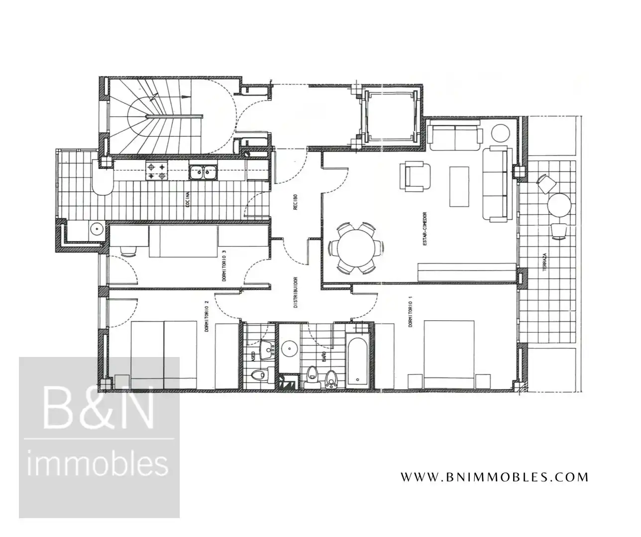 Wohnung zum Verkauf in Terrassa mit Klimaanlage, Heizung und Balkon