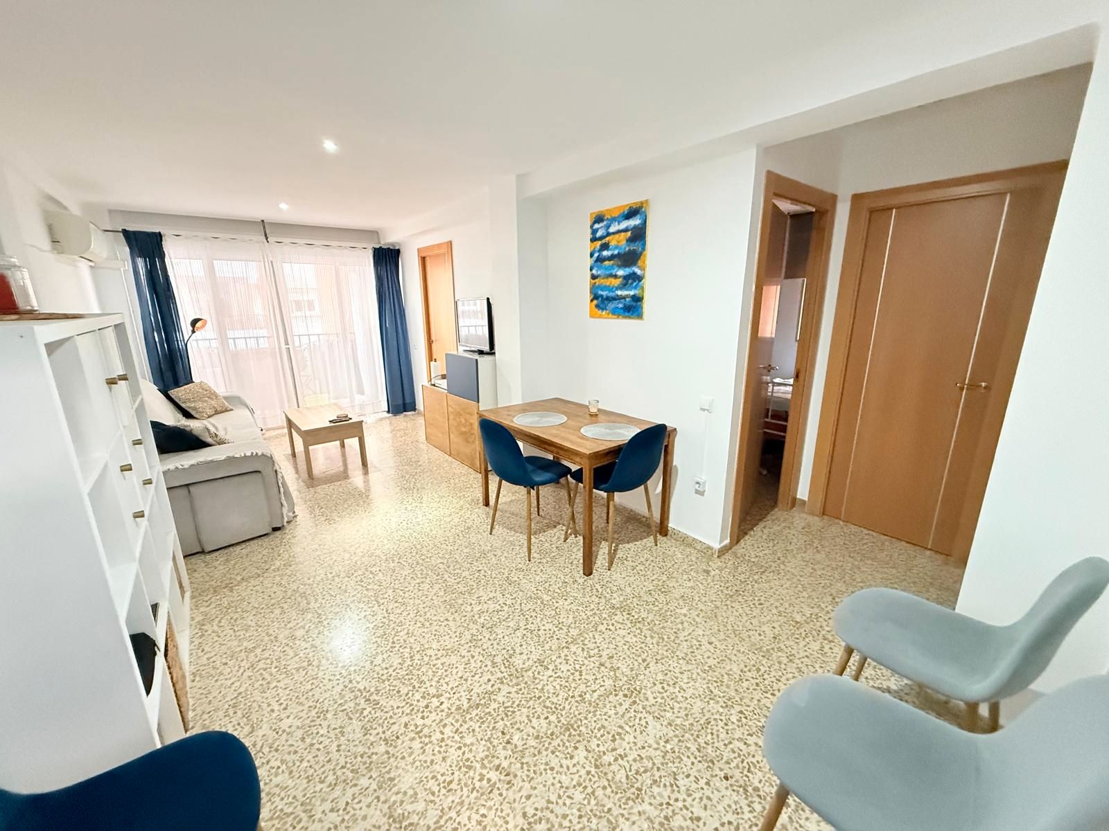 Sala d'estar de Pis en venda en Málaga Capital amb Aire condicionat, Terrassa i Moblat