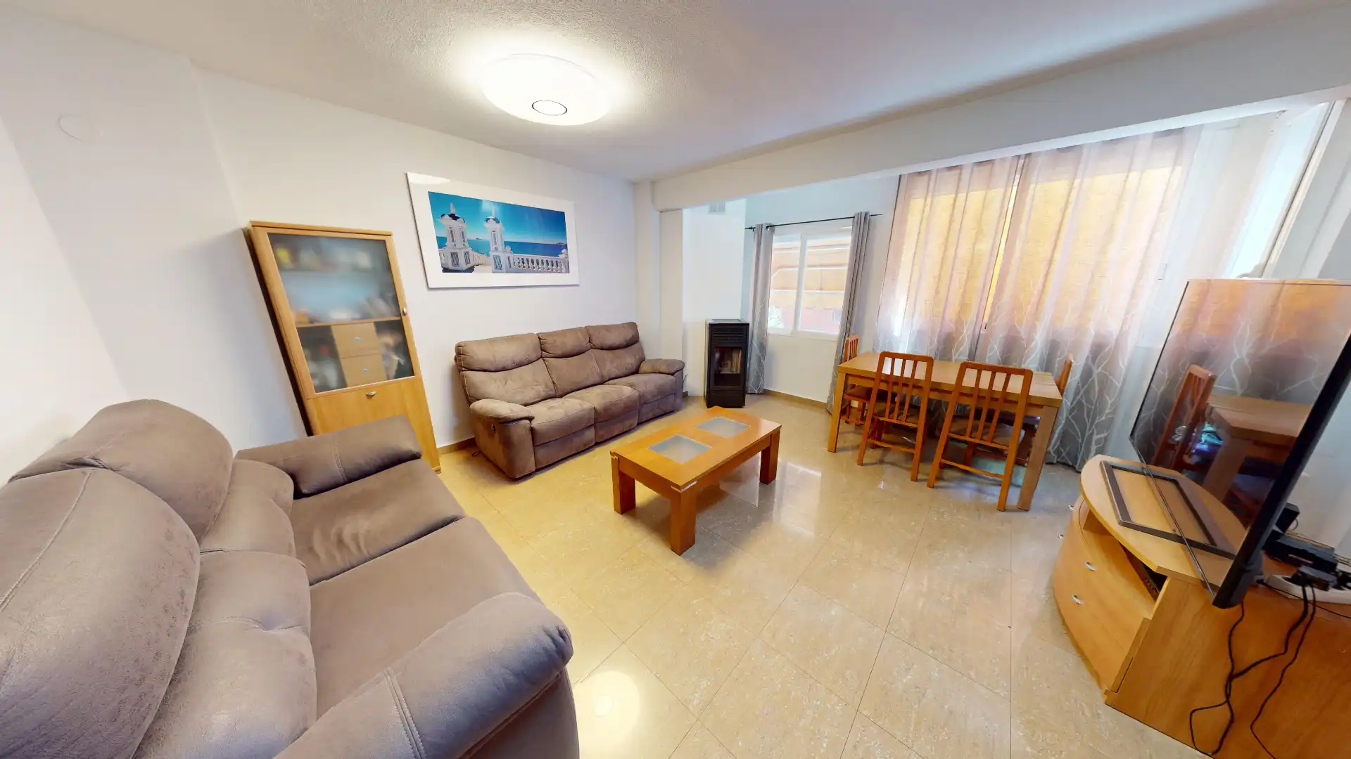 Sala de estar de Dúplex en venta en Benidorm con Aire acondicionado, Terraza y Amueblado