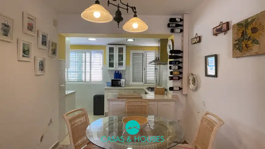 Kitchen of Flat for sale in La Manga del Mar Menor  with Air Conditioner, Terrace and Furnished