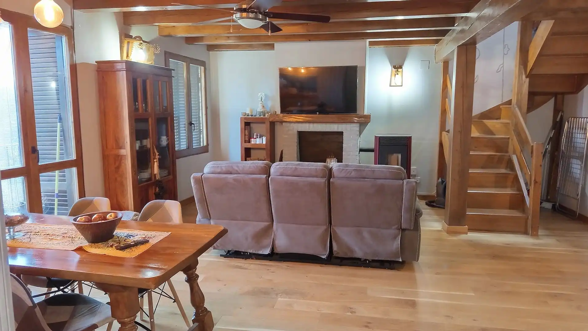 Living room of Flat for sale in Isábena  with Furnished and Balcony