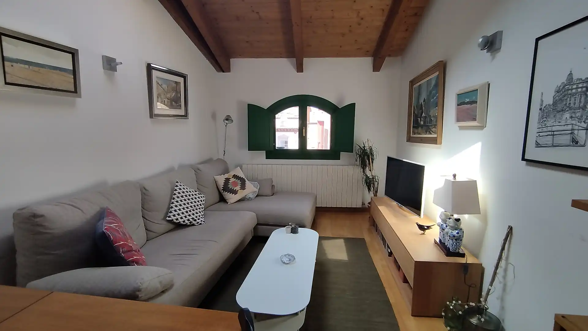 Living room of Flat for sale in Huesca  with Air Conditioner and Heating