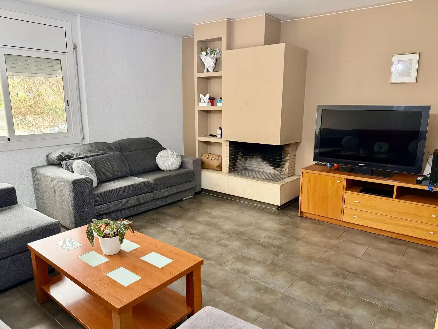 Sala de estar de Piso en venta en Mataró con Balcón