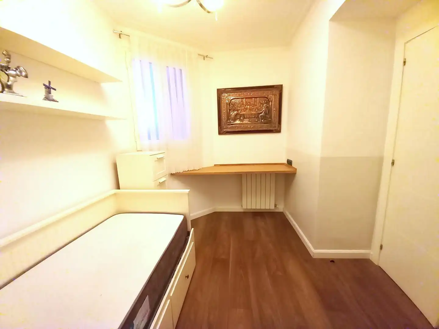 Schlafzimmer von Wohnung zur Miete in Barcelona mit Klimaanlage, Heizung und Parkett