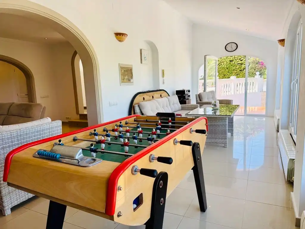 Sala de estar de Casa o chalet en venta en Jávea / Xàbia con Aire acondicionado, Calefacción y Jardín privado