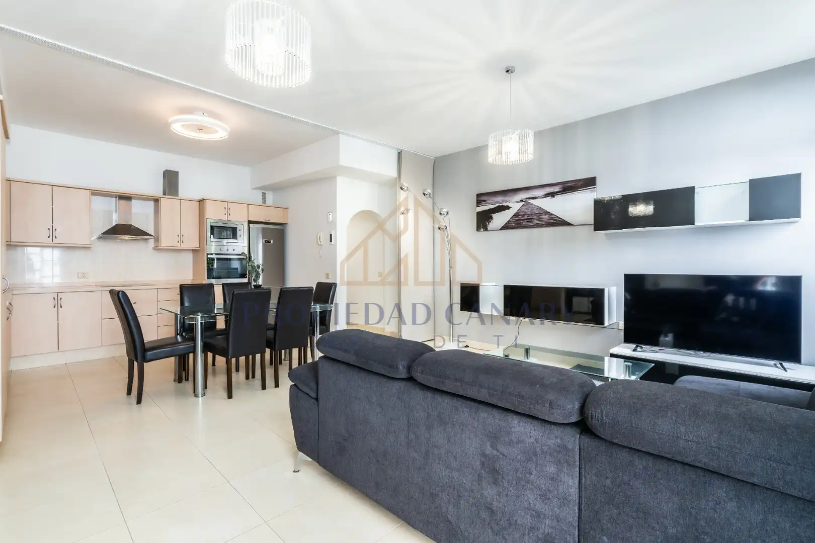Living room of Flat for rent in La Victoria de Acentejo  with Storage room, Furnished and Oven