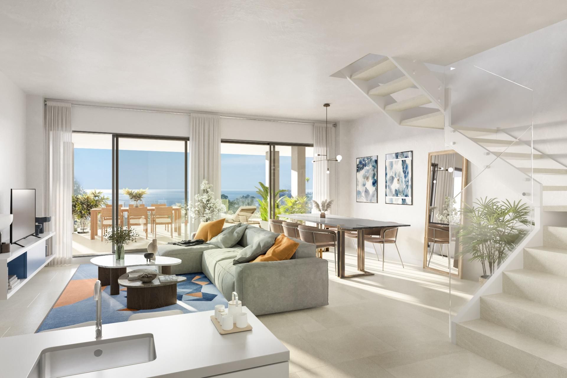 Living room of Attic for sale in Benalmádena  with Air Conditioner, Heating and Terrace