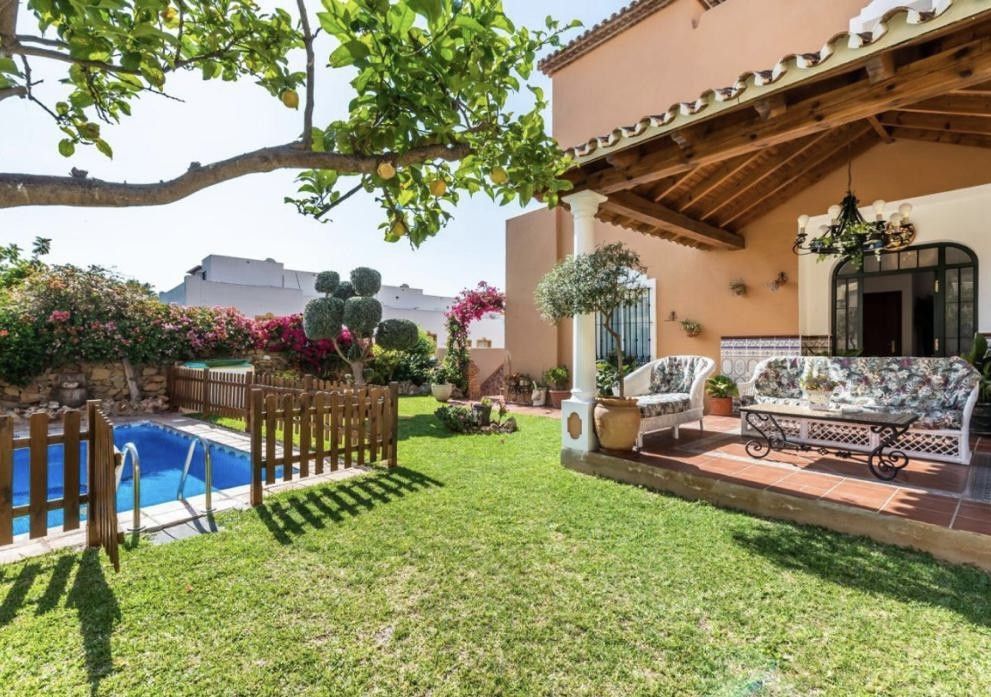Garden of Single-family semi-detached to rent in Marbella  with Air Conditioner, Private garden and Terrace