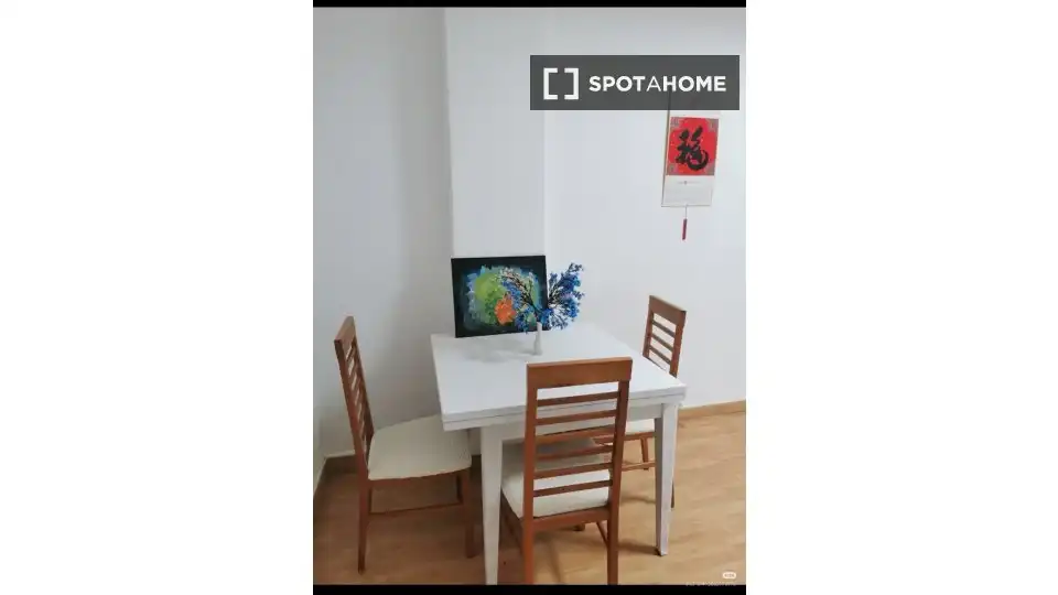 Esszimmer von Wohnung zur Miete in L'Hospitalet de Llobregat mit Klimaanlage, Heizung und Möbliert