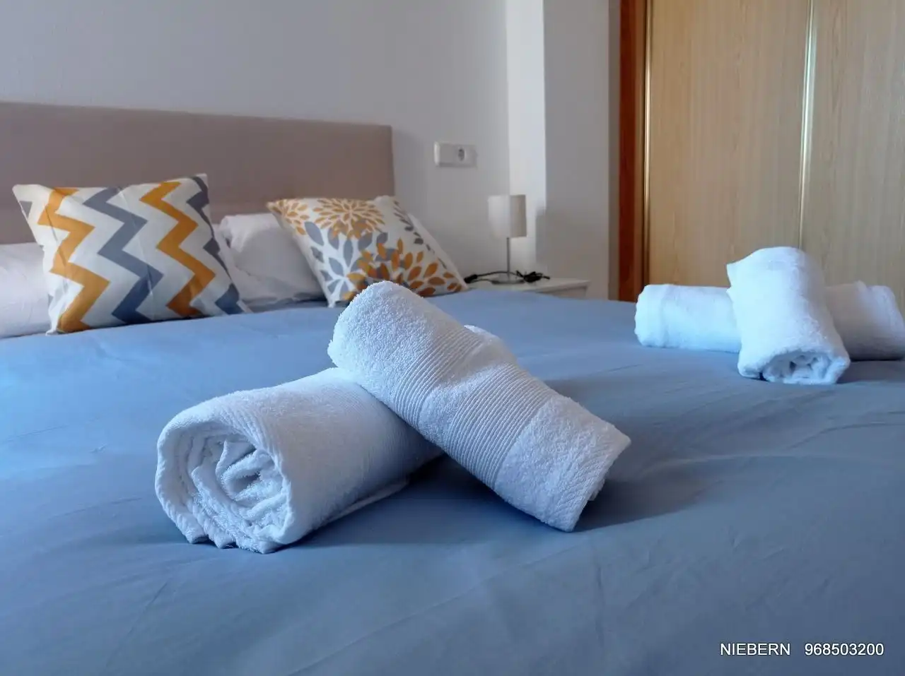Schlafzimmer von Wohnung zur Miete in Cartagena mit Terrasse, Möbliert und Waschmaschine