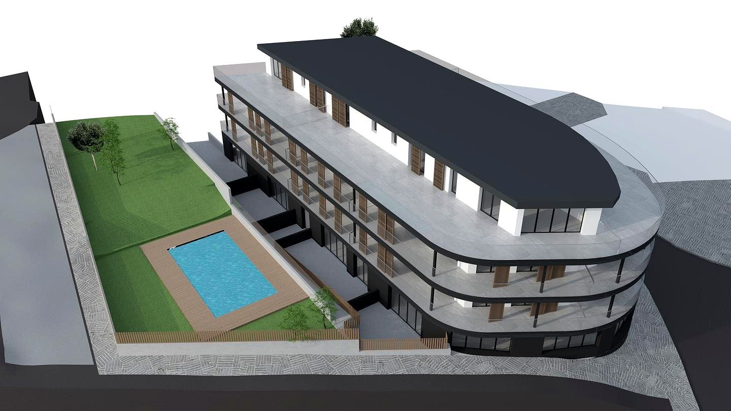 Vista exterior de Àtic en venda en Nigrán amb Terrassa, Traster i Piscina comunitària