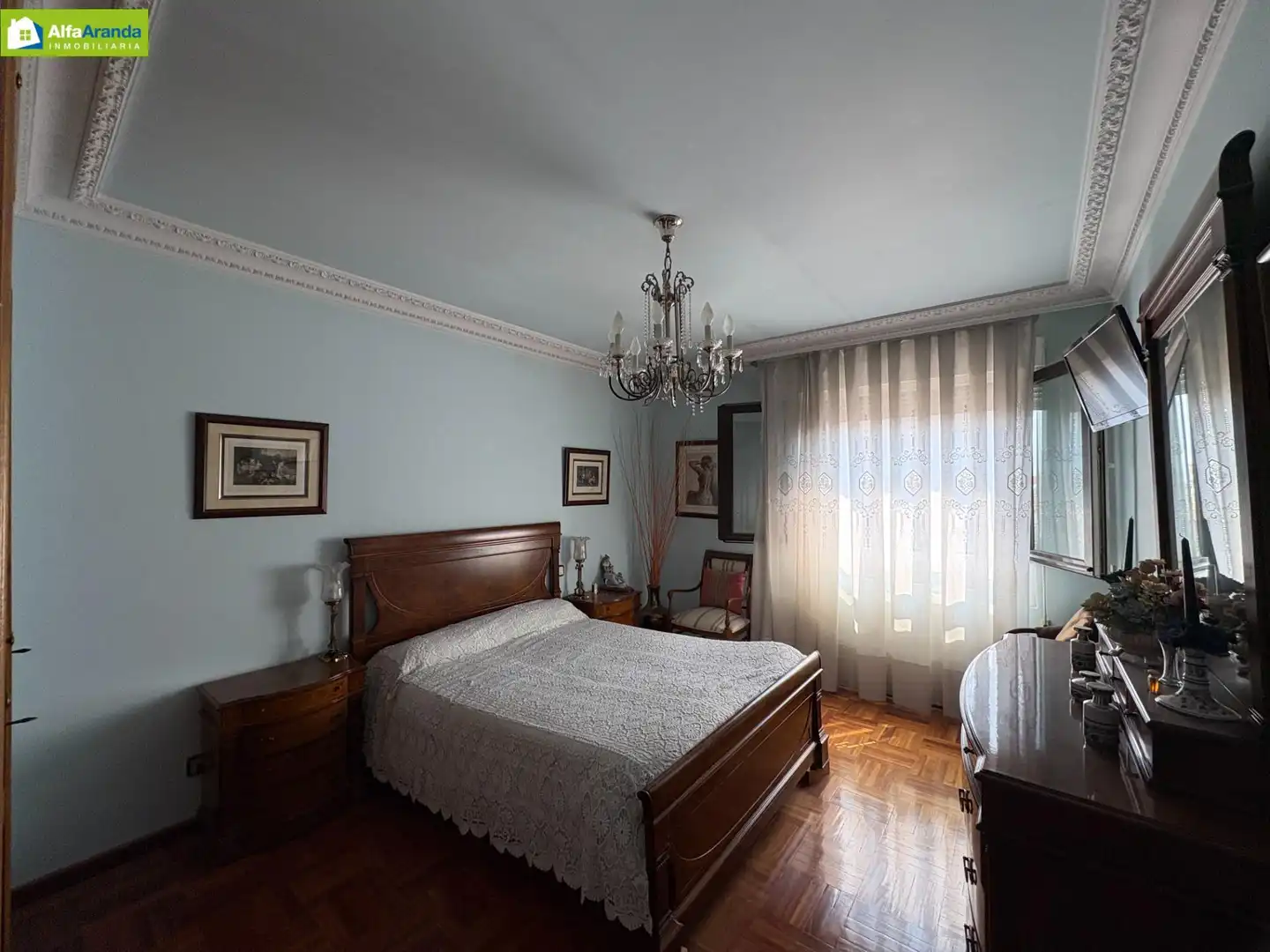 Bedroom of Flat for sale in Aranda de Duero  with Heating, Parquet flooring and Terrace