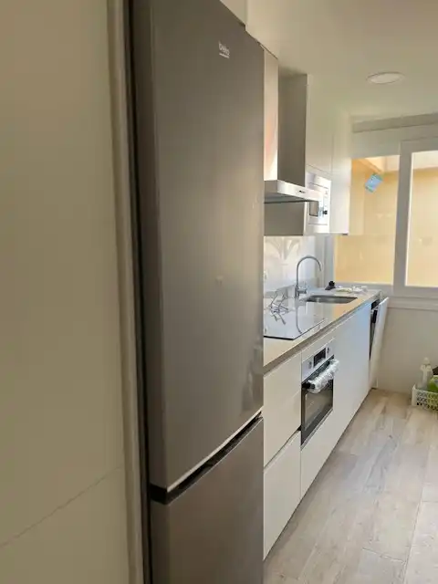 Cocina de Piso de alquiler en Málaga con Aire acondicionado, Parquet y Terraza