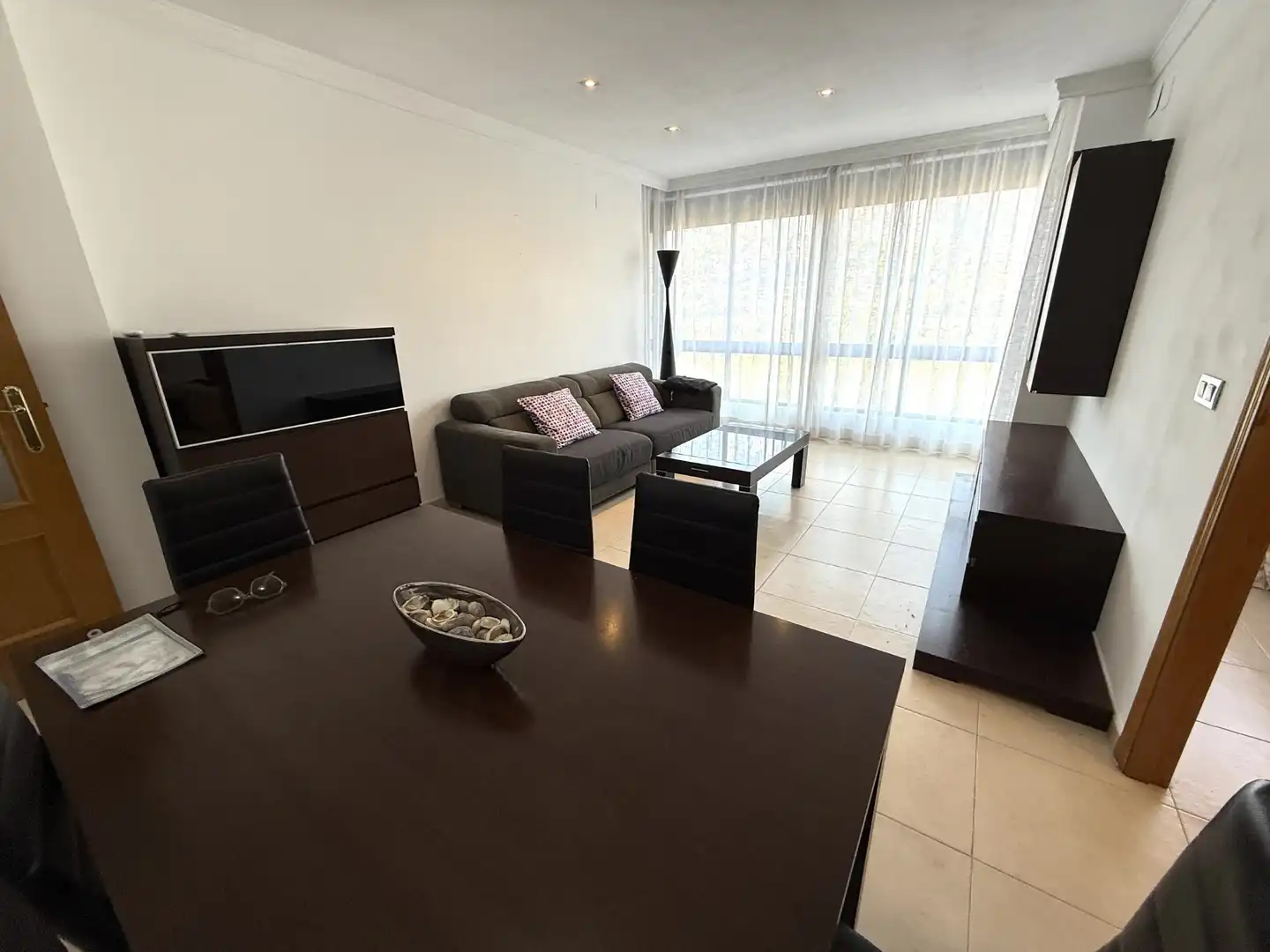Wohnzimmer von Wohnung zum Verkauf in Benicasim / Benicàssim mit Klimaanlage, Möbliert und Ofen