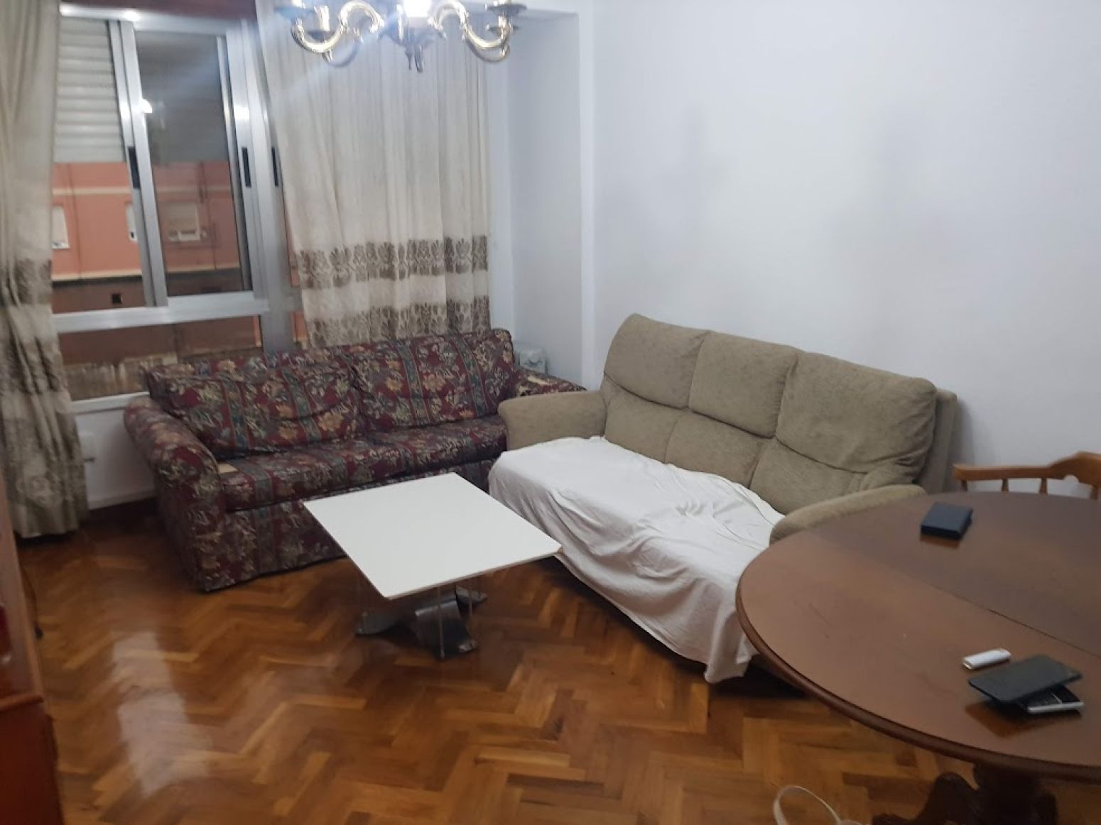 Living room of Flat to rent in Santander  with Parquet flooring and Furnished