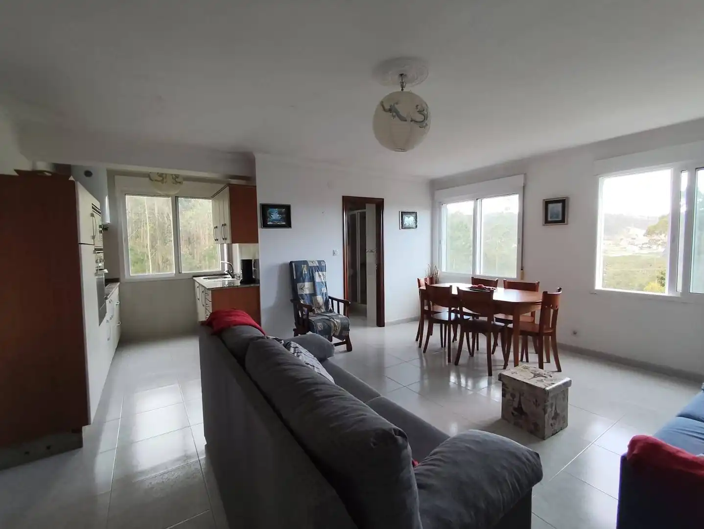 Living room of Flat for sale in Fisterra  with Furnished