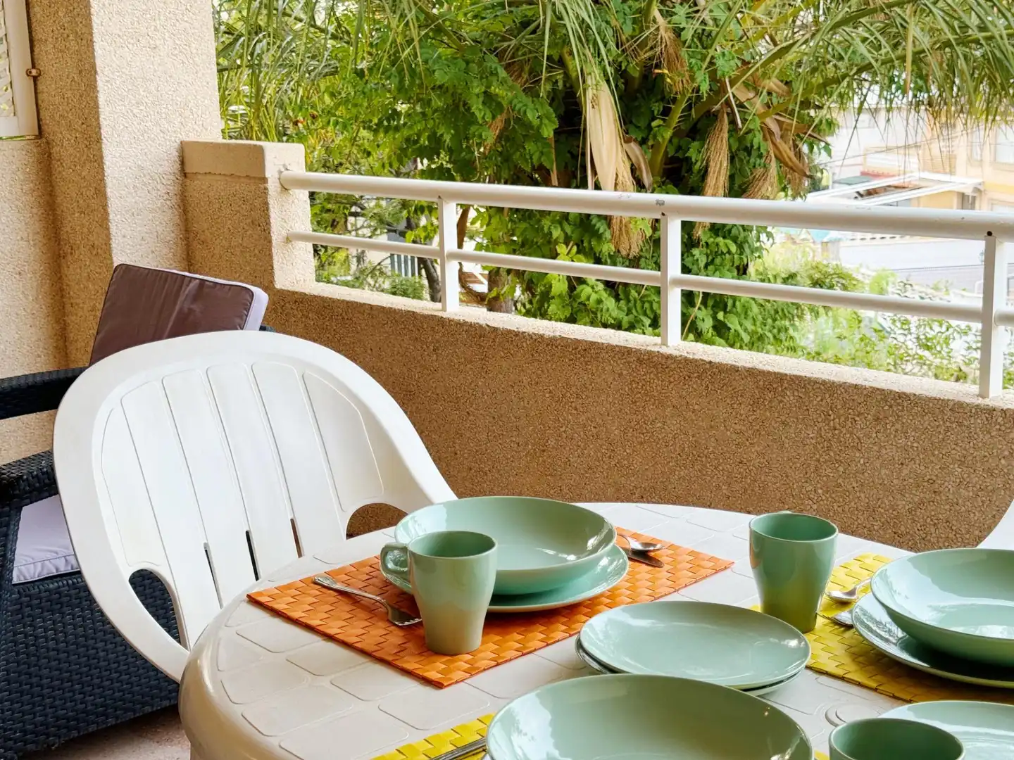 Terrace of Apartments for rent in El Campello  with Air Conditioner, Private garden and Terrace