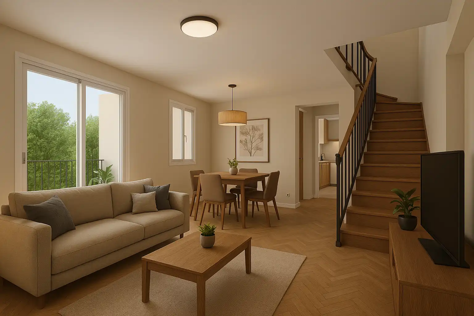 Sala de estar de Casa o chalet en venta en Zarzuela del Monte con Calefacción, Jardín privado y Terraza