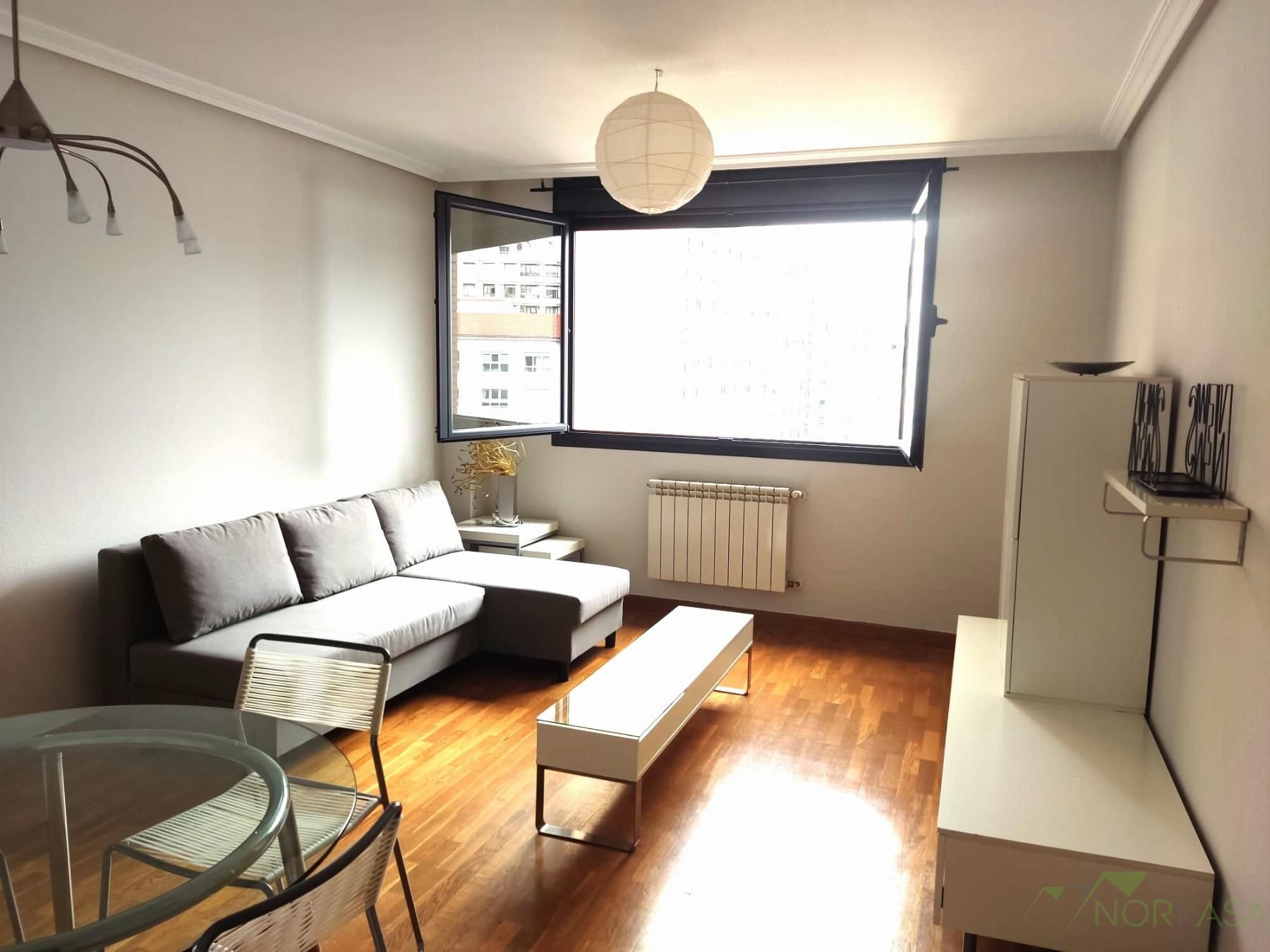 Sala d'estar de Apartament de lloguer en Oviedo  amb Calefacció i Moblat