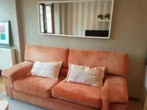 Living room of Flat for rent in Gijón   with Heating, Parquet flooring and Furnished
