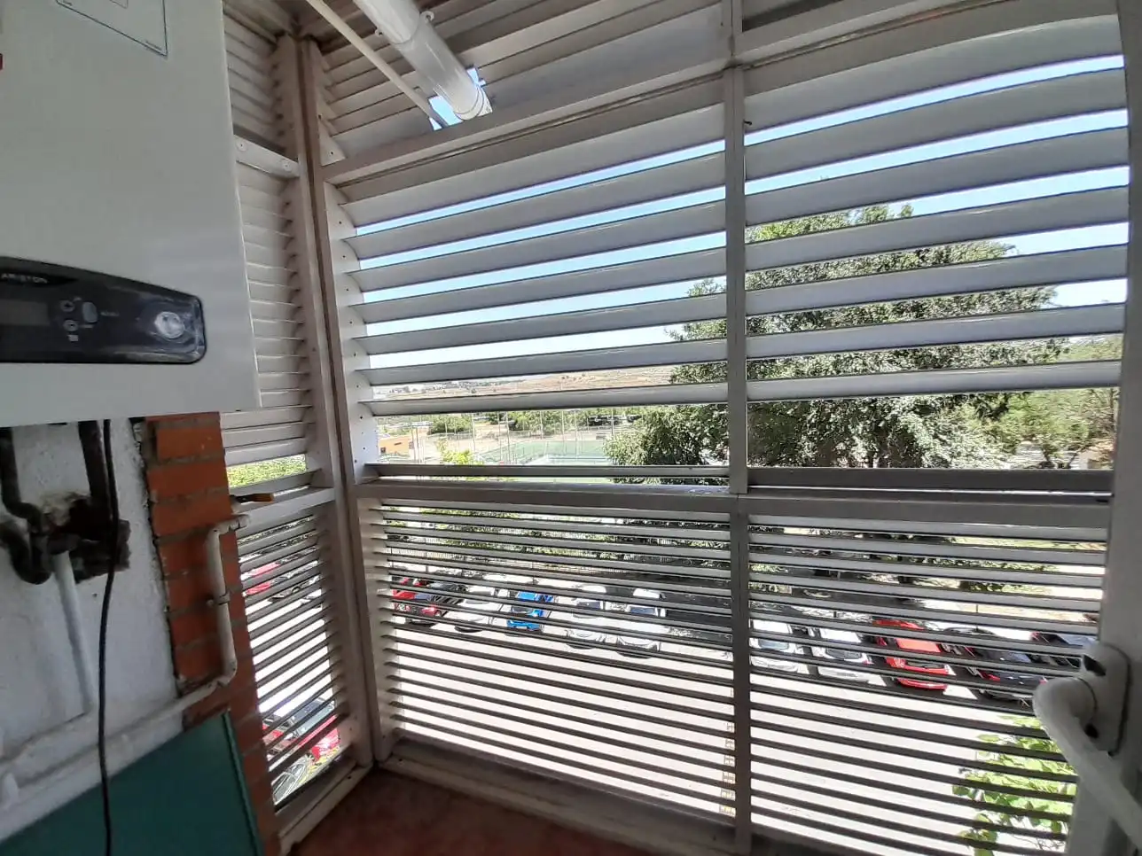Balcony of Flat for sale in Madrid  with Air Conditioner, Heating and Storage room