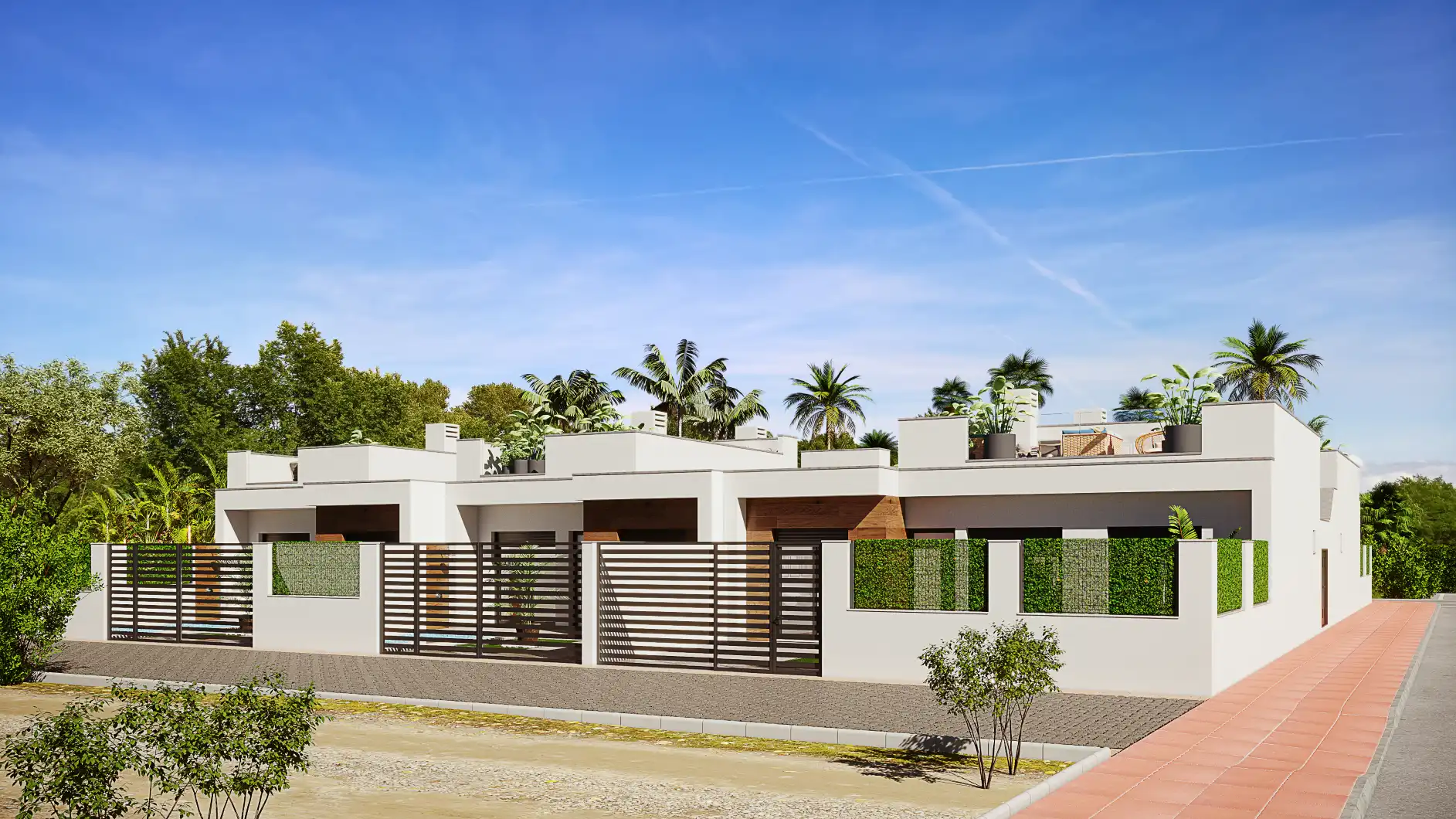 Vista exterior de Casa adosada en venta en Torre-Pacheco con Piscina