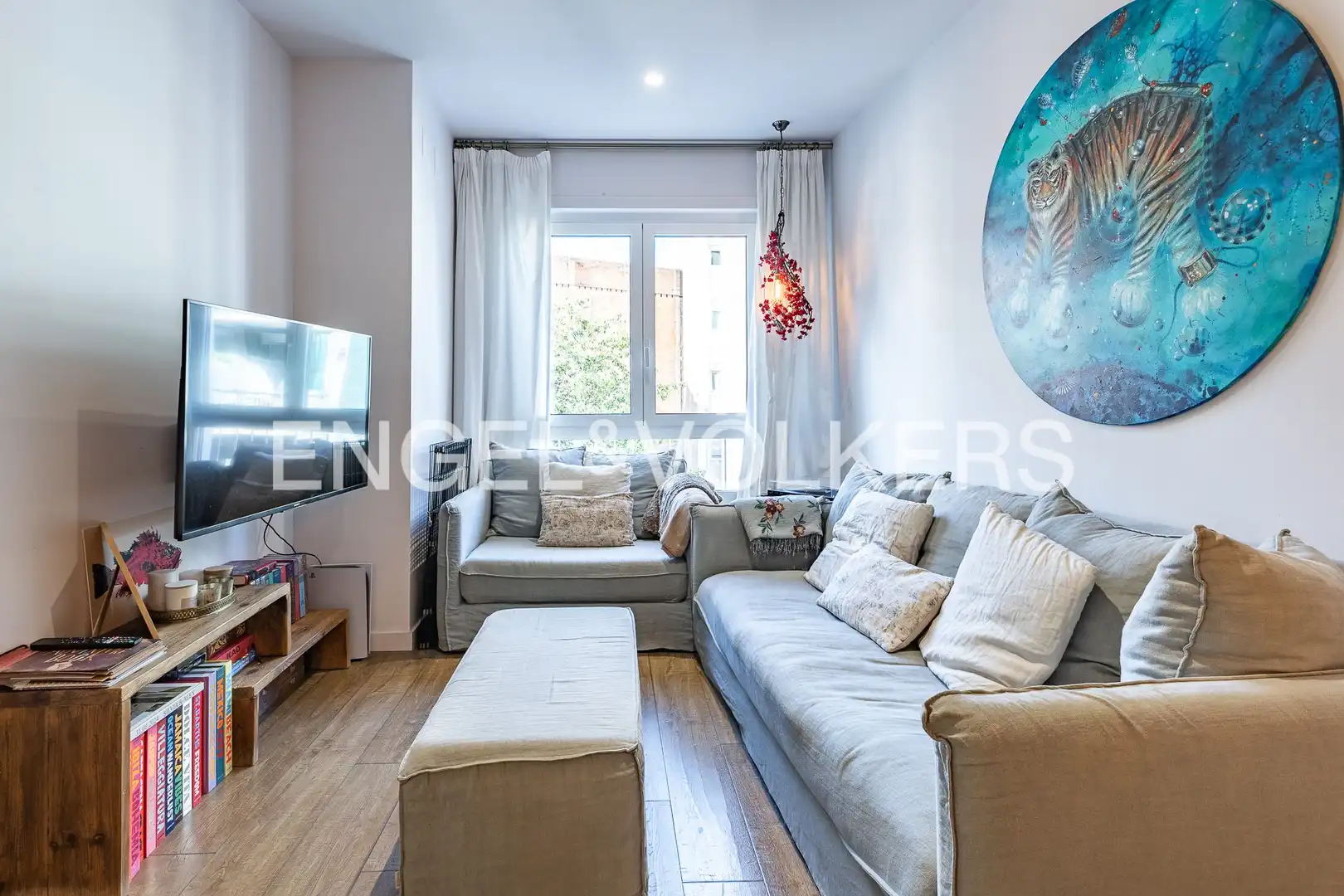 Sala d'estar de Pis en venda en Barcelona amb Aire condicionat, Calefacció i Terrassa