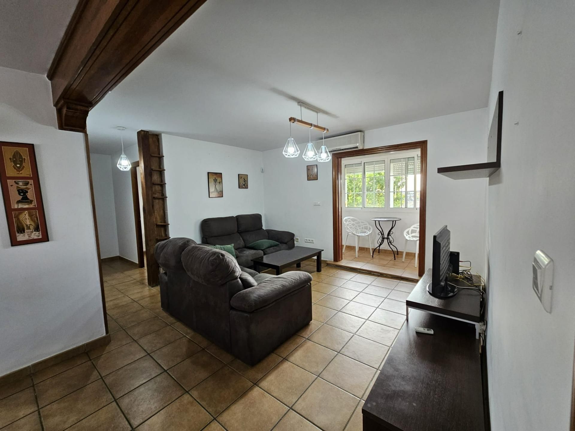 Living room of Flat for sale in El Puerto de Santa María  with Air Conditioner, Private garden and Terrace