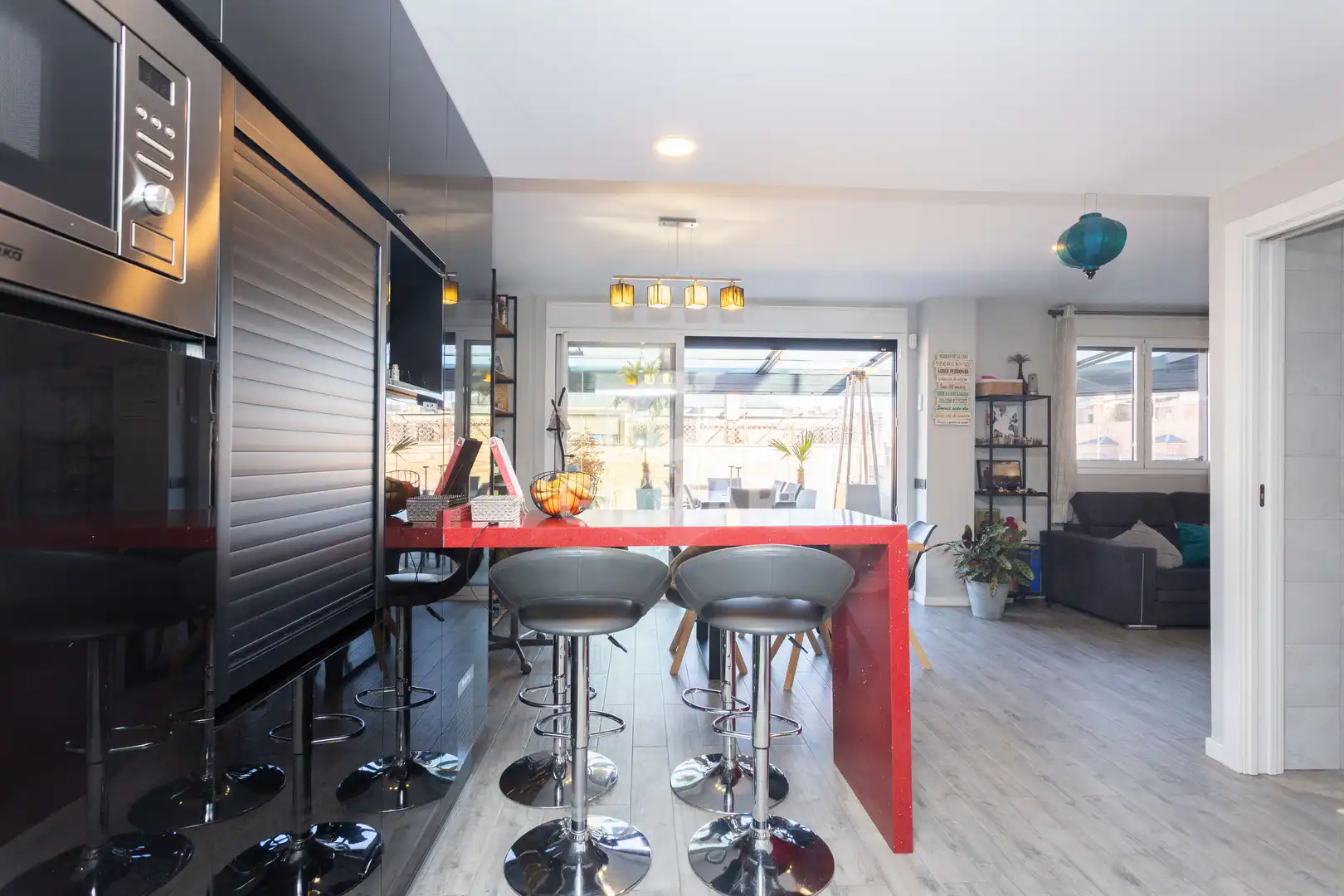 Kitchen of Attic for sale in Madrid  with Heating, Private garden and Storage room